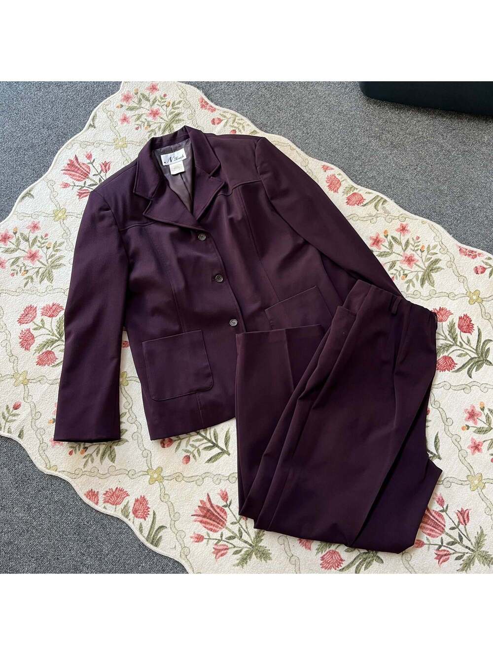 Purple Matching Suit Set (16)